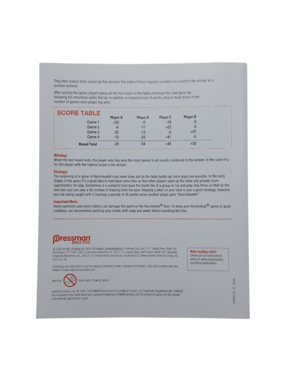 Pressman Rummikub Bonus Edition Board Game – Tile Rummy Family Game  2-4 Players - Picture 9 of 14